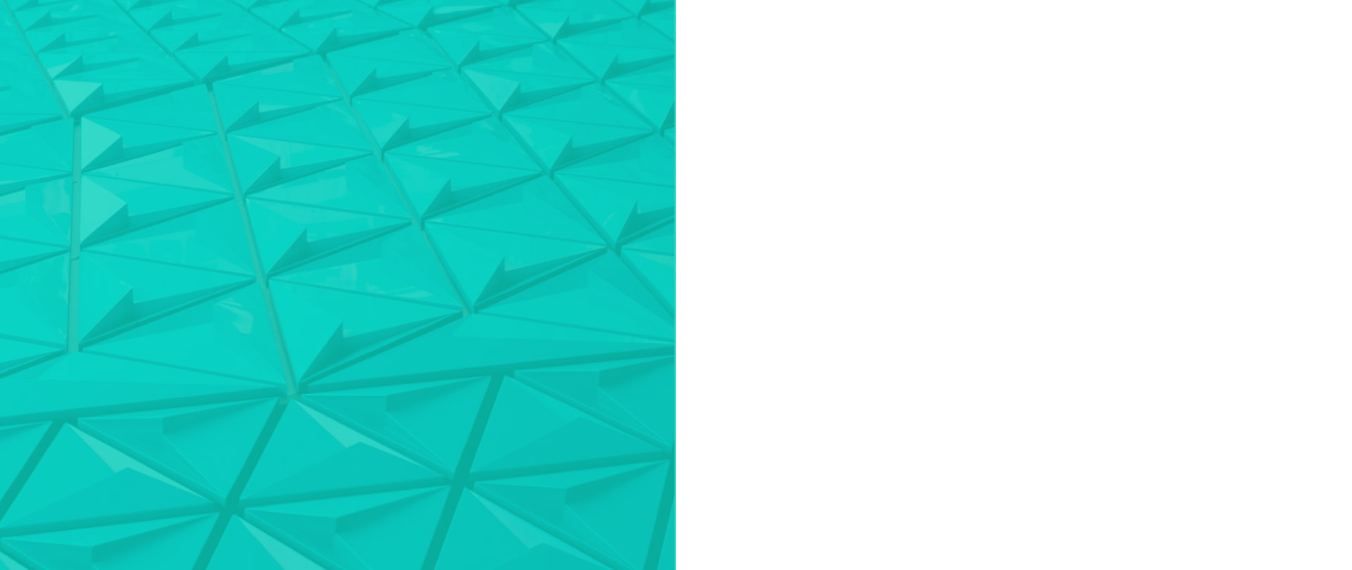Abstract teal geometric background pattern of glass triangles